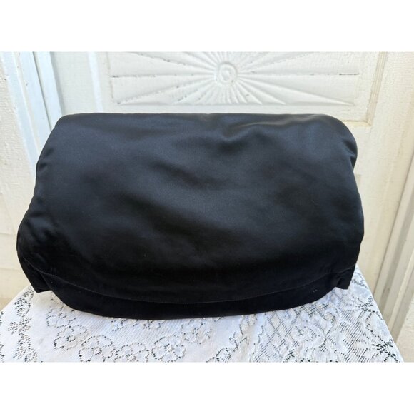 Vintage 60's Morris Moskowitz Satin Envelope Hand Muff Evening Purse - Picture 14 of 16